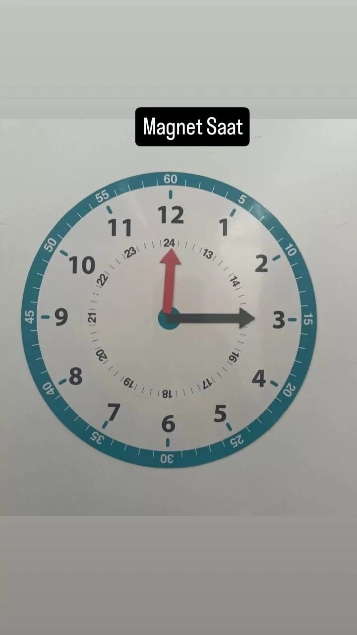 Magnet Saat Öğretim Materyali