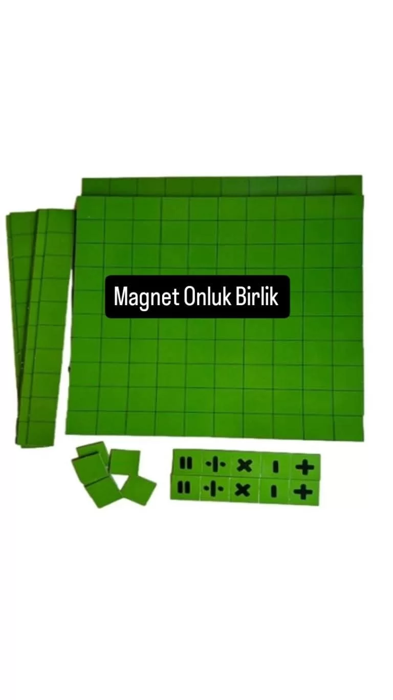 Magnet Onluk Taban Blokları (4 Takım)