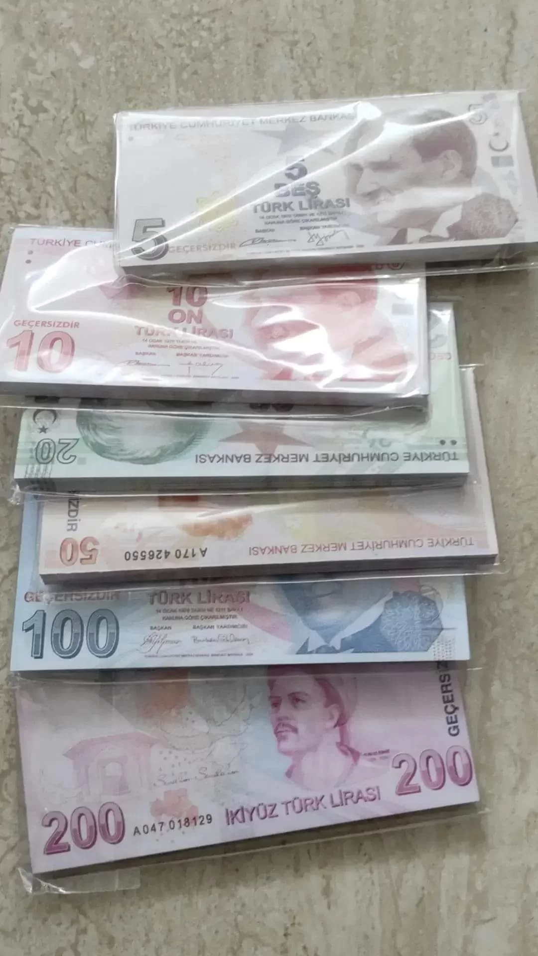 Geçersiz Paralar (Ortalama 50 Adet ,50*6=300 Parça )